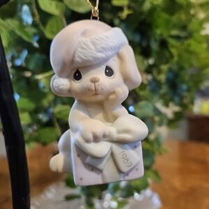 Vintage Precious Moments Ornament Figurine "Christmas is Ruff Without You"